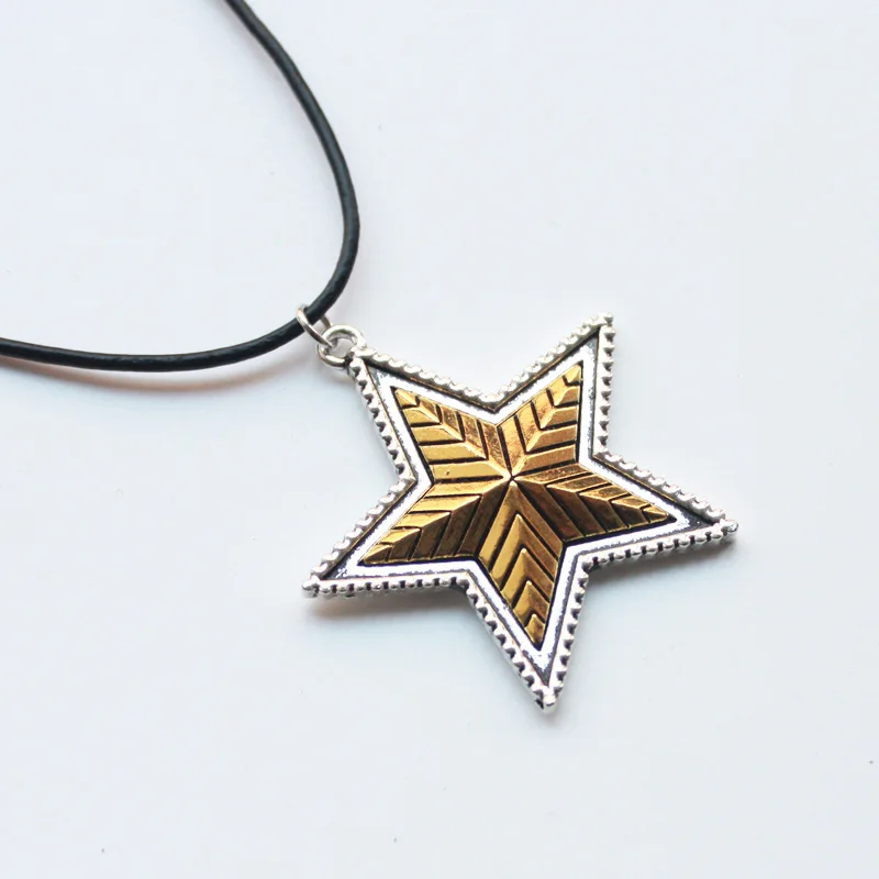 

Fashion Designer Chain Vintage Statement Necklaces Jewelry Star Shape Pendants HJXL1016