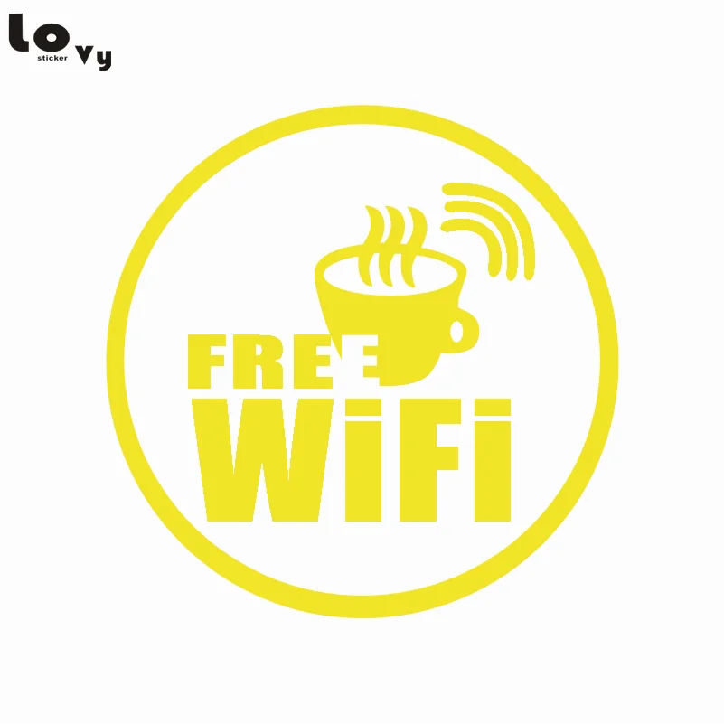 Wi Fi Наклейка на стену с логотипом для бесплатного беспроводного Интернет
