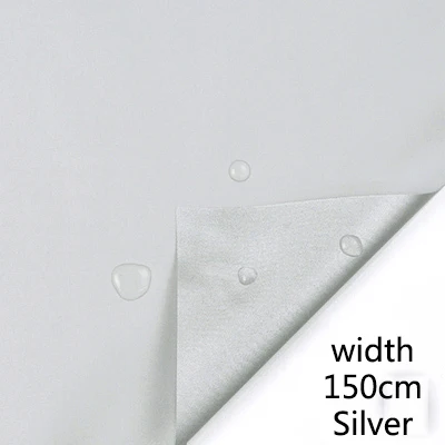 Silver Meetee 100*150-170 см водонепроницаемая ткань ТПУ Оксфорд материал DIY Наружная палатка из ткани Рипстоп зонтик Материал аксессуары FA002 - Цвет: Silver