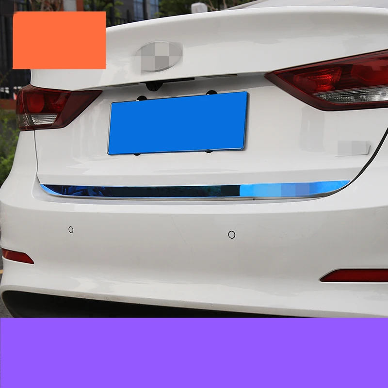 Для hyundai Elantra 2016 2017 2018 задняя защитная накладка из нержавеющей стали для багажника