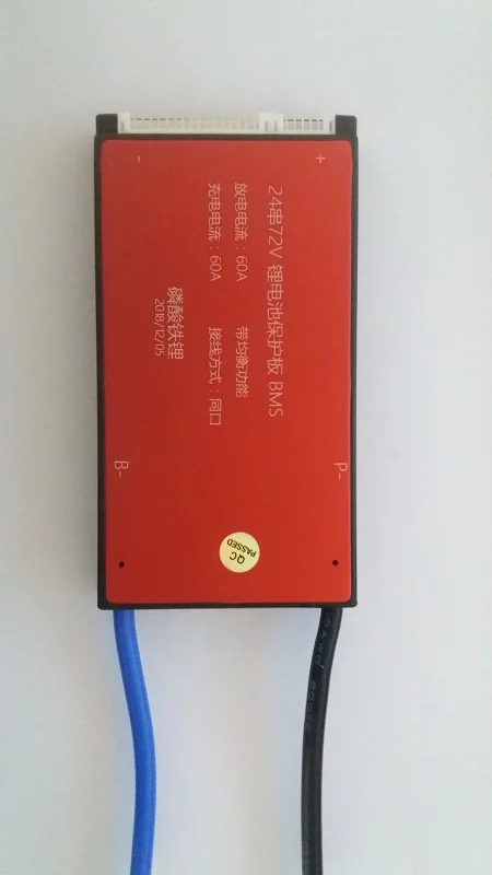 72 в LiFePO4 BMS 24 S 35A 45A 60A с балансом для литиевого железа фосфат Аккумулятор EV