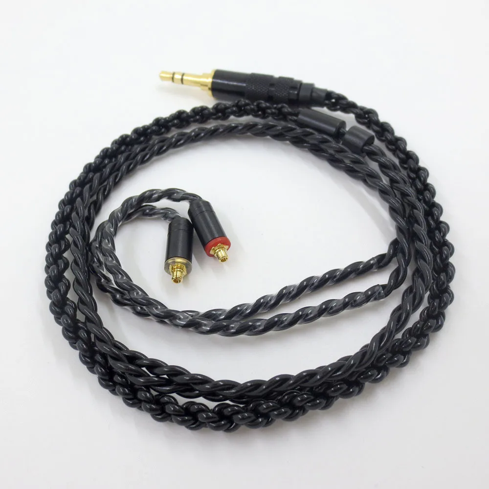 Обновления 60 см mmcx-кабель Для Shure SE215 SE425 SE535 SE846 UE900 наушники гарнитура с серебряным