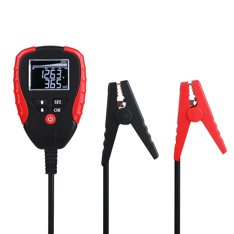

12V Digital Car Battery Tester Automotive AH CCA Resistance Voltage Battery Life Test Analyzer Vehicle Battery Diagnostic Tool