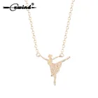 Очаровательная Женская цепочка Cxwind для танцев балерины, ожерелья и подвески, свадебный подарок, ювелирные изделия в стиле бохо с надписью Love Sport