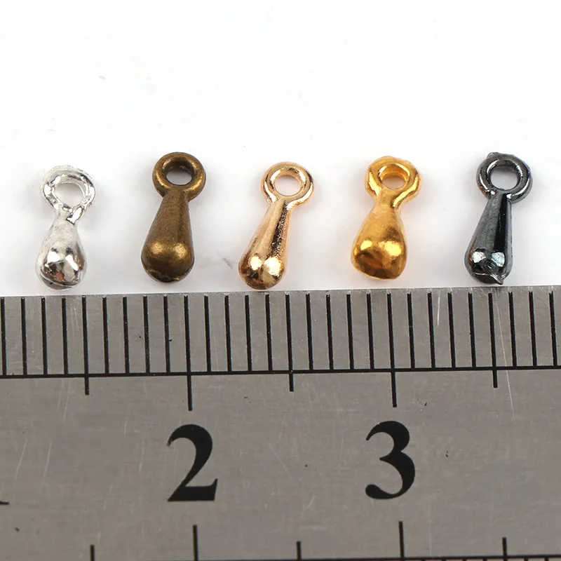 

7mm Vintage Metal Teardrop Toggle Clasp Bead Caps Toggle Clasps Pendant DIY Necklace Bracelet Chain Connectors Jewelry Findings