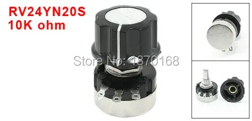 10 шт RV24yn20s K Ом однооборотный углеродной пленки Ротари Конус потенциометра ж и
