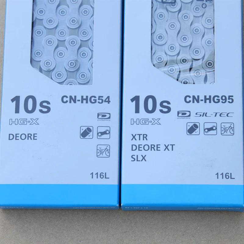Shimano 10 S цепь для горных велосипедов DEORE CN HG54 SLX XT HG95 скоростная с