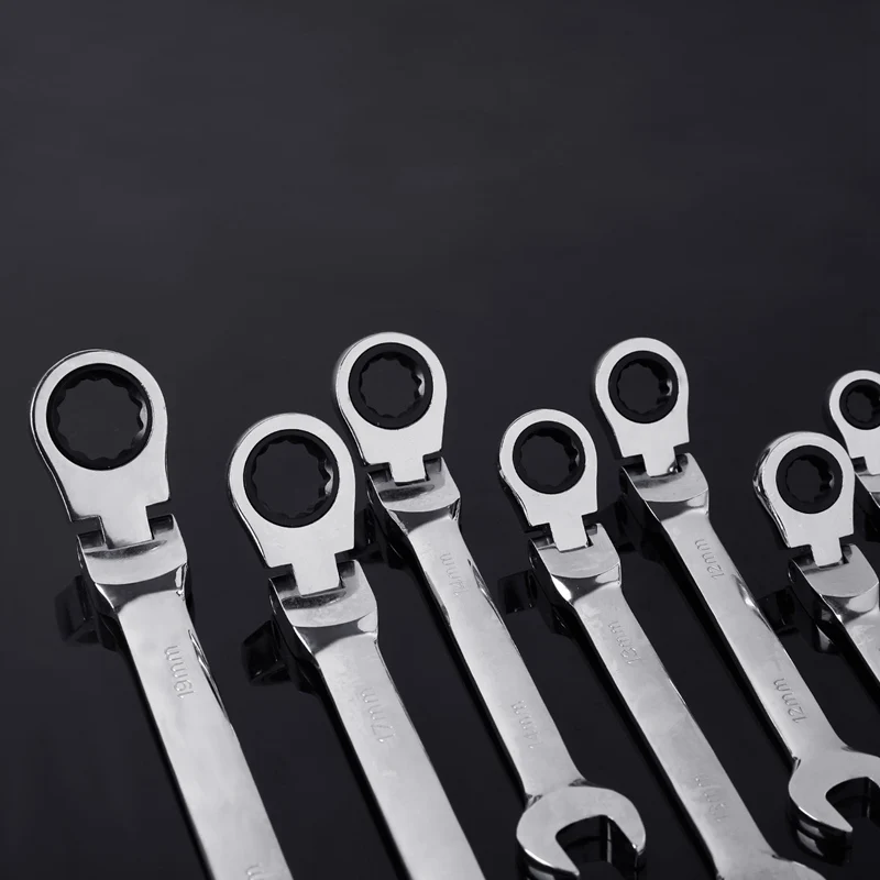 7PcsMultifunction трещотка открытый конец гаечные ключи деятельности ремонтные