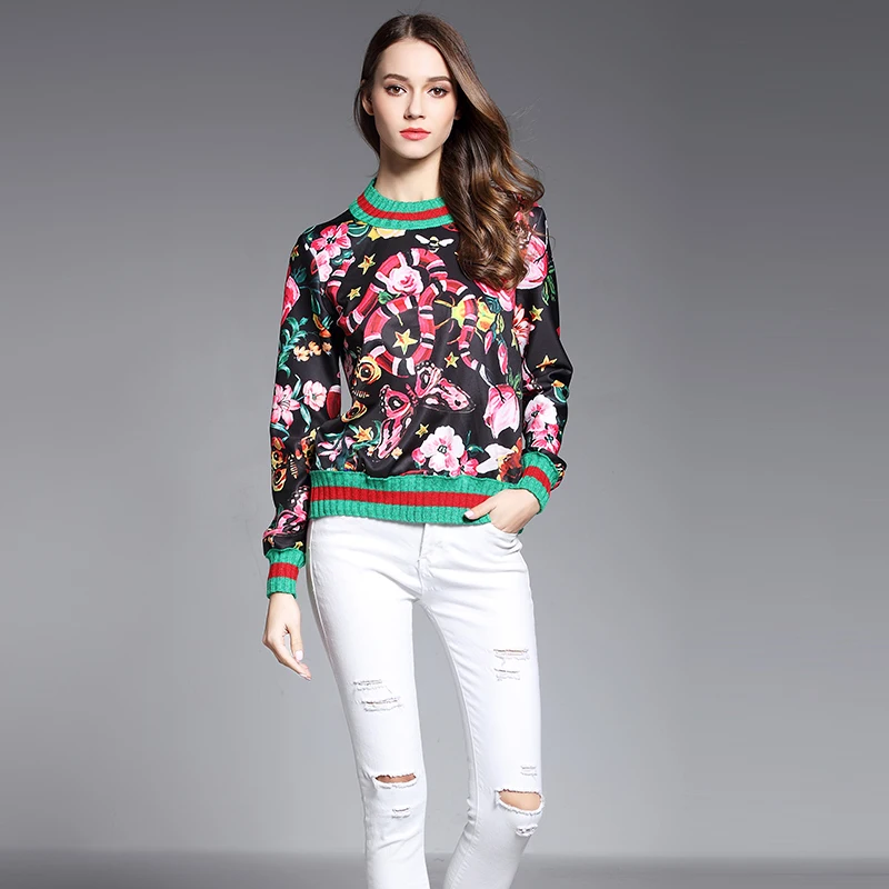 Женский трикотажный свитер с V-образным вырезом и длинным рукавом | Женская