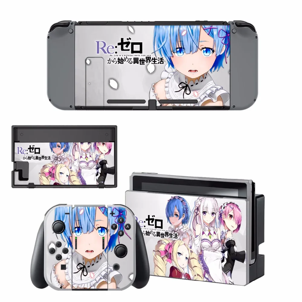 Новая виниловая наклейка Re Zero kara Hajimeru Isekai Seikatsu для консоли Nintendo Switch NS NX & Joy con (4