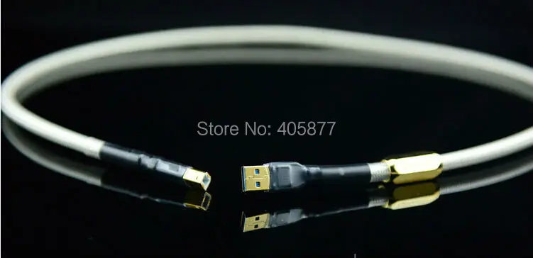 Hi End 1 м A в B USB аудио кабель 5N OFC посеребренный Fi кабель|5n ofc|usb hifi cableaudio cable |