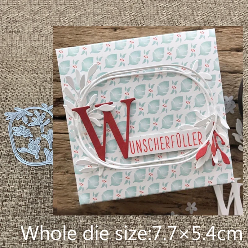 

New Design Craft Metal Cutting Dies cut die leaves oval circle decoration scrapbooking Album Paper Card Craft Embossing Die Cuts