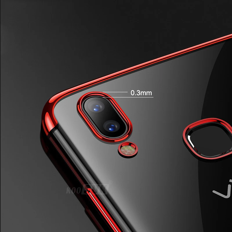 ДЛЯ vivo V9 чехол Y85 крышка Роскошные всего тела мягкая глянцевая Задняя накладка