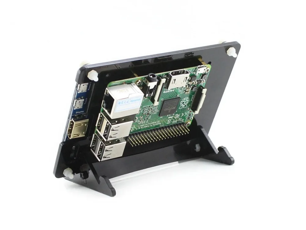 Raspberry Pi посылка E 3 Модель B + 5 дюймов HDMI ЖК-дисплей (B) биколор чехол 16 ГБ SD карта