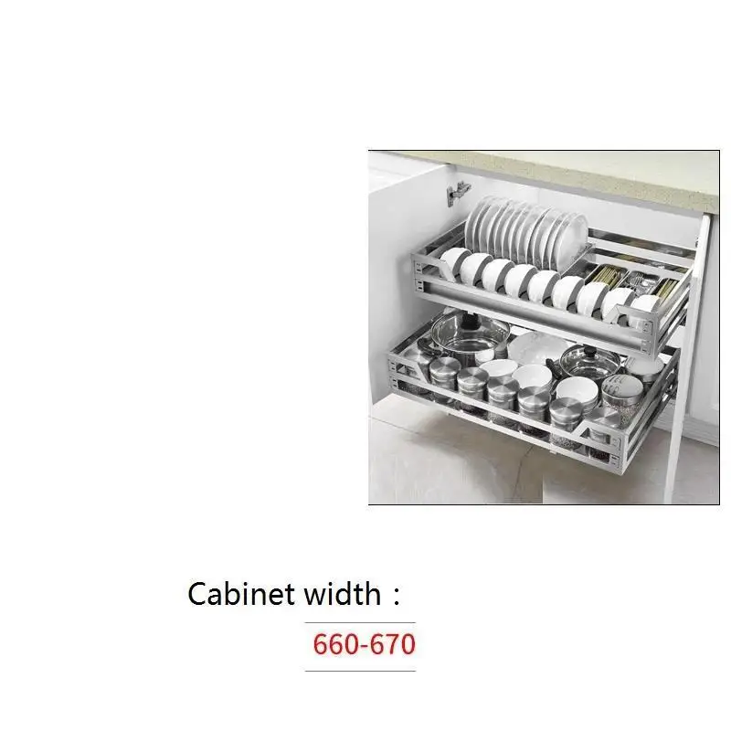 Armario De Cosina шкаф для хранения из нержавеющей стали Органайзер Cozinha Cocina кухонный шкаф Cestas Para Organizar корзина - Цвет: Version E