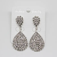 new fashion trend design creative jewelry elegant crystal earrings rhinestone earrings wedding party earrings for women