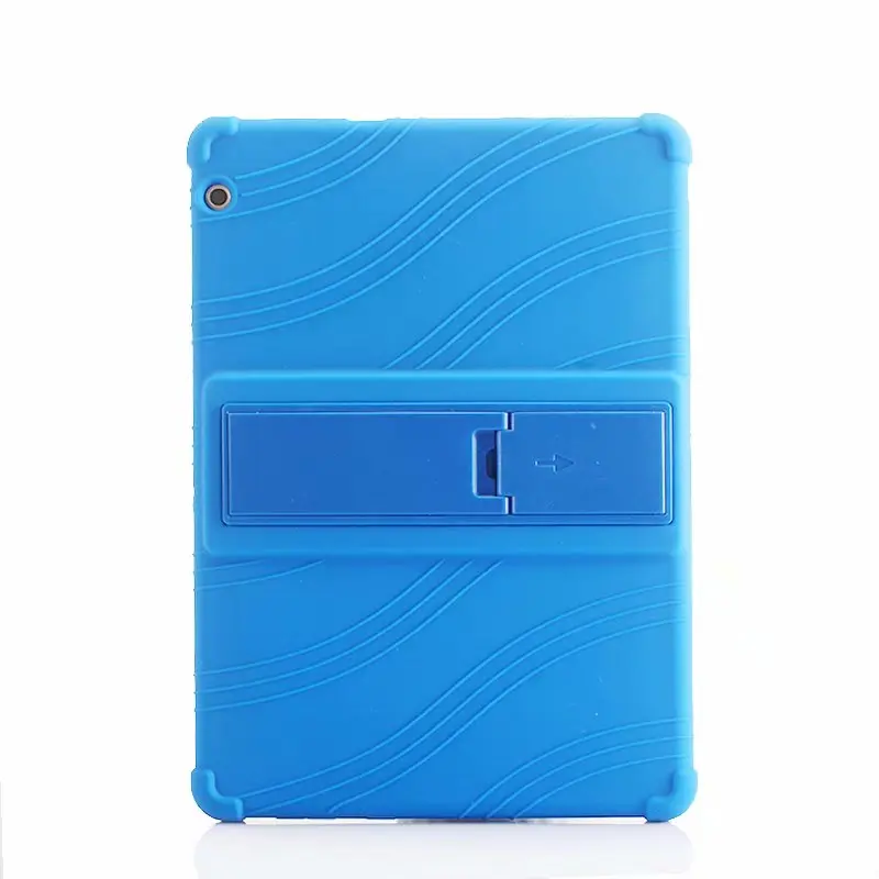 Силиконовый противоударный ударопрочный чехол для huawei MediaPad T3 10 9," Tablet Honor Pad2 9,6 дюймов AGS-W09 L09 чехол с подставкой - Цвет: Синий