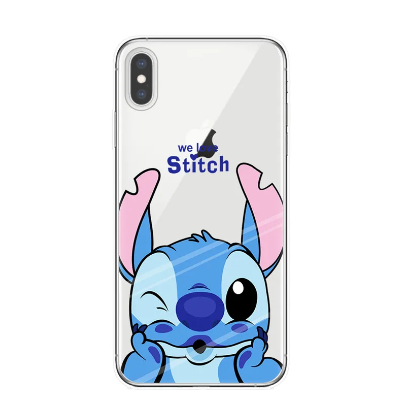 T5966 Чехол для телефона для iPhone 11 Pro XS Max мультяшный стежок чехол Мягкий силиконовый чехол s для iPhone X XR 8 7 6 6S Plus 5S SE чехол - Цвет: T5966