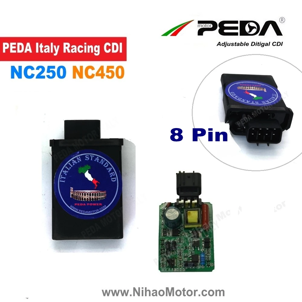 Для гонок на мотоциклах CDI 8Pin NC250 NC450 Zongshen RX3 RX4 DC 20000 ОБ/мин неограниченная катушка зажигания производительность мото запчасти KAYO moto land