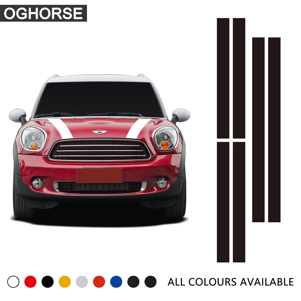 Ралли линия капот автомобиля двигателя крыша задняя наклейка для MINI Cooper S One JCW F54