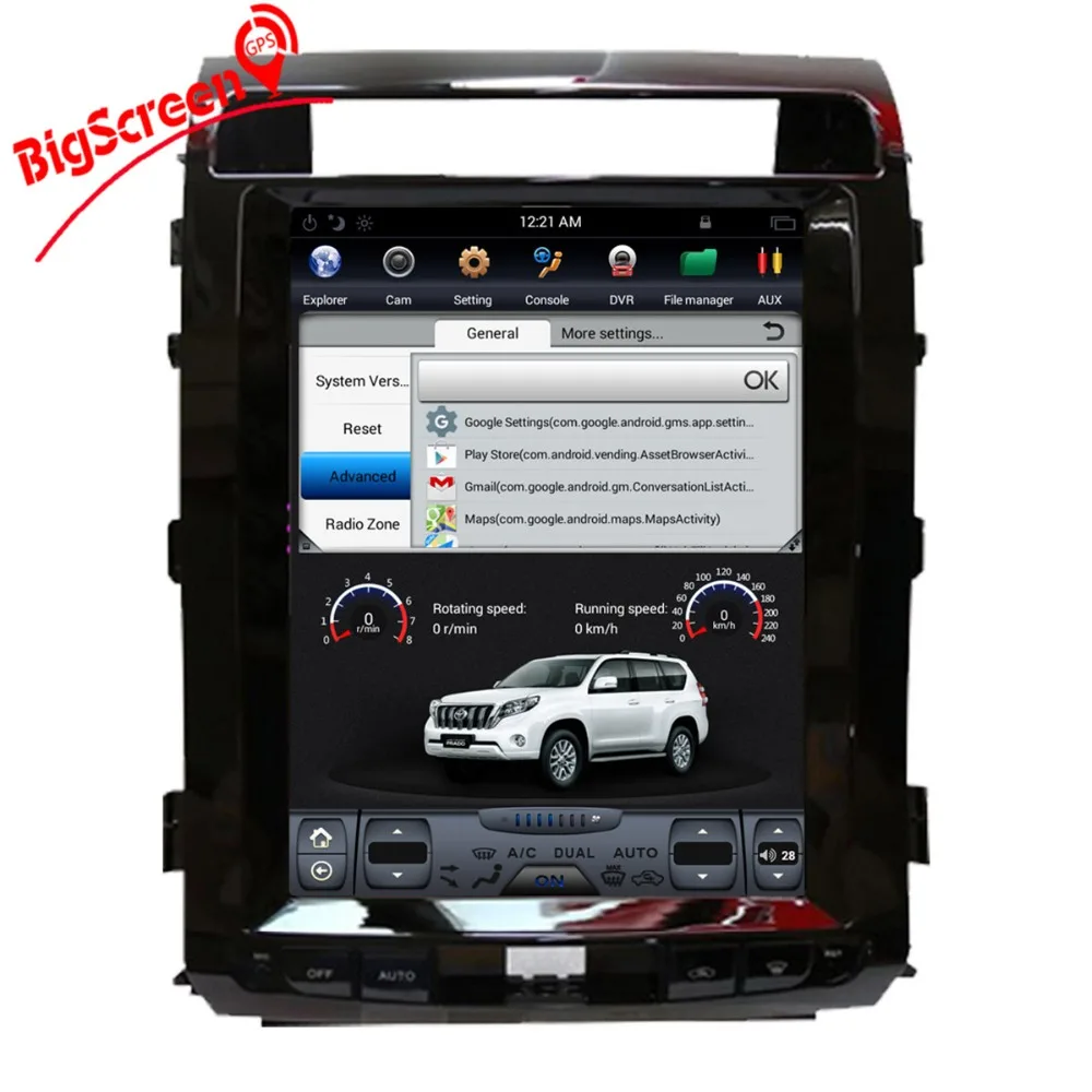 12 1 &quotAndroid 6 0 ОЗУ 2 Гб ПЗУ 32/64 ГБ Автомобильный DVD плеер GPS навигатор для TOYOTA LAND CRUISER