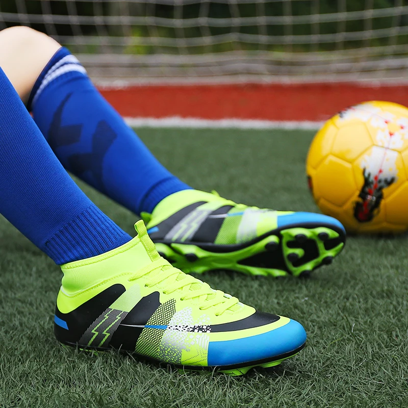 Soccer Shoes Men AG Cleats Football Boots Kids Sports Men's Professional Trainer Anti-slip Athletic Sneakers | Спорт и