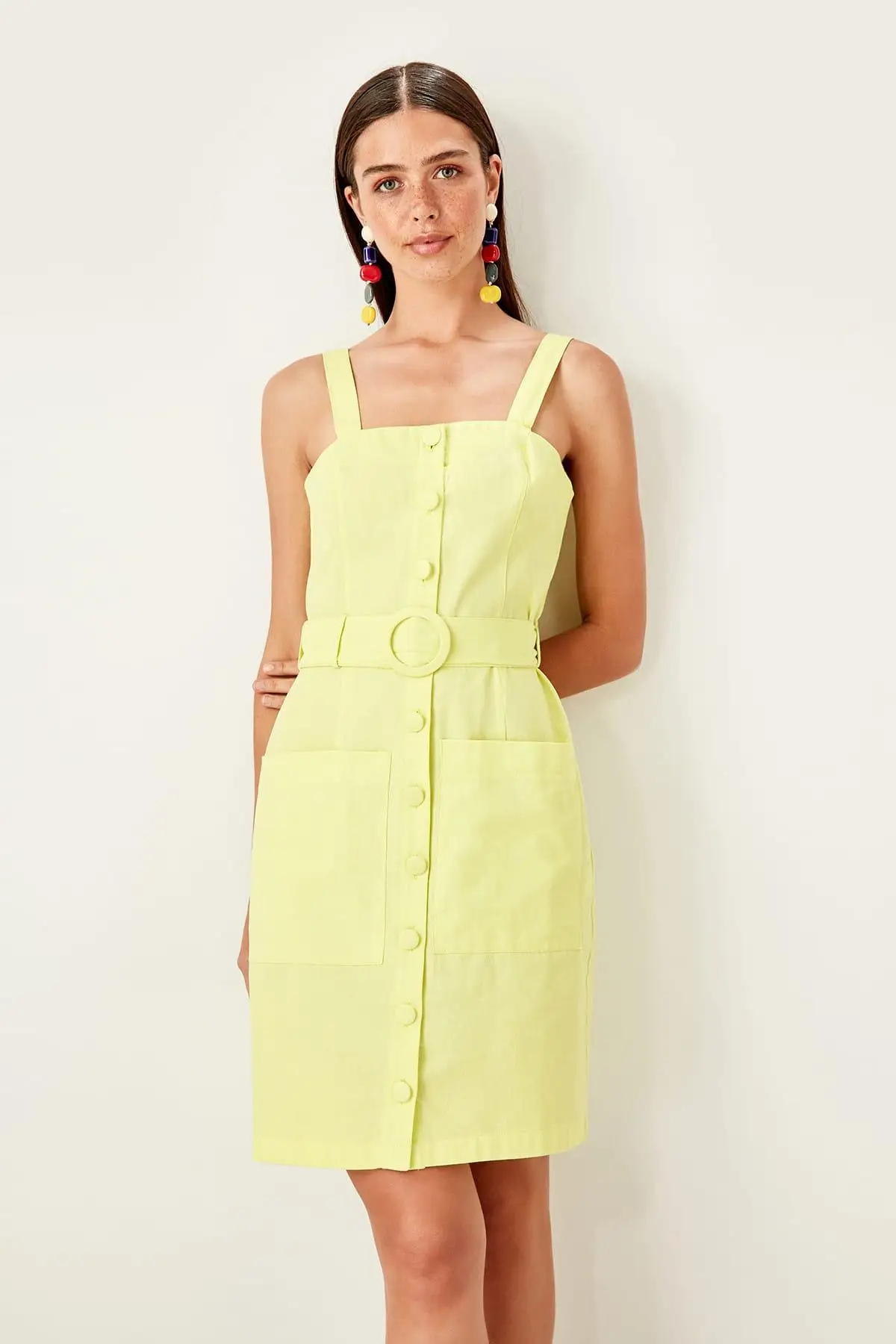 Trendyol Yellow arches платье TWOSS19EL0073 | Женская одежда