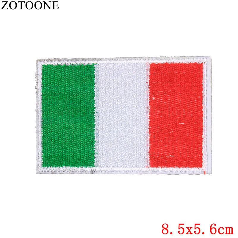 1004 ZOTOONE DIY Flag Embroidery Patch USA UK Japan Israel Germany Korea Egypt on Clothes Personality Design Customized Badges E - Цвет: 1004