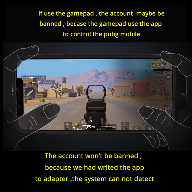 Беспроводной Bluetooth Pubg контроллер 2 в 1 джойстик триггер огонь цель Кнопка геймпад