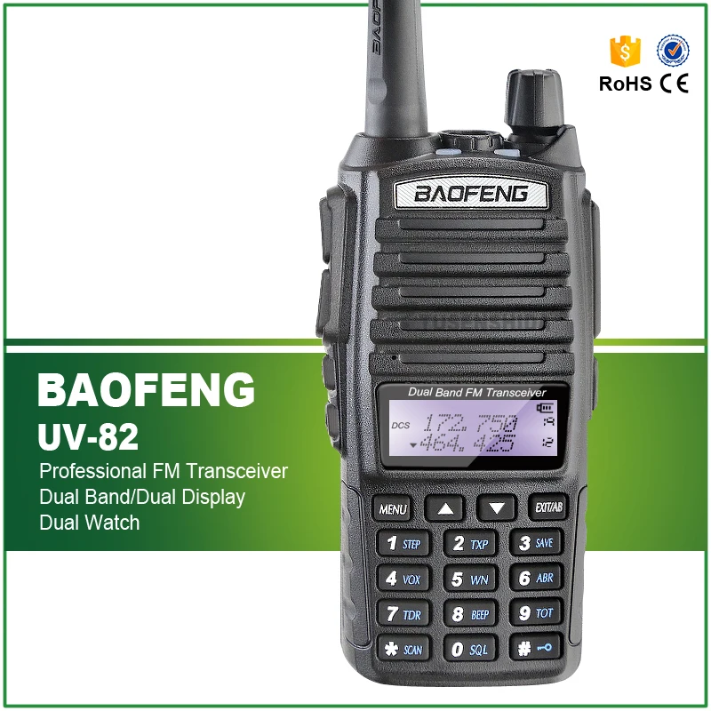 Новинка, Двухдиапазонная рация Baofeng, VHF 136 - 174 МГц/UHF 400 - 520 МГц, FM-приемопередатчик дальнего действия