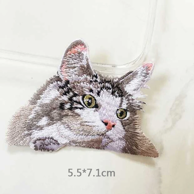 Cartoon Cat Clothes Decoration 1PC Cute Iron On Patch Jeans Pocket For High Quality Popular Bag Applique | Дом и сад