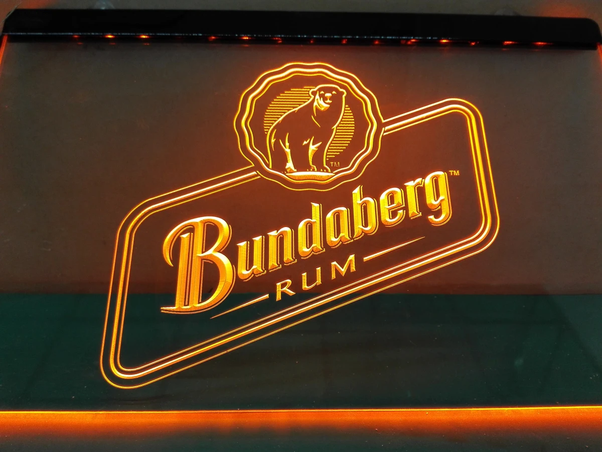 LE208- Bundaberg ром светодиодный неоновый светильник знак | Дом и сад