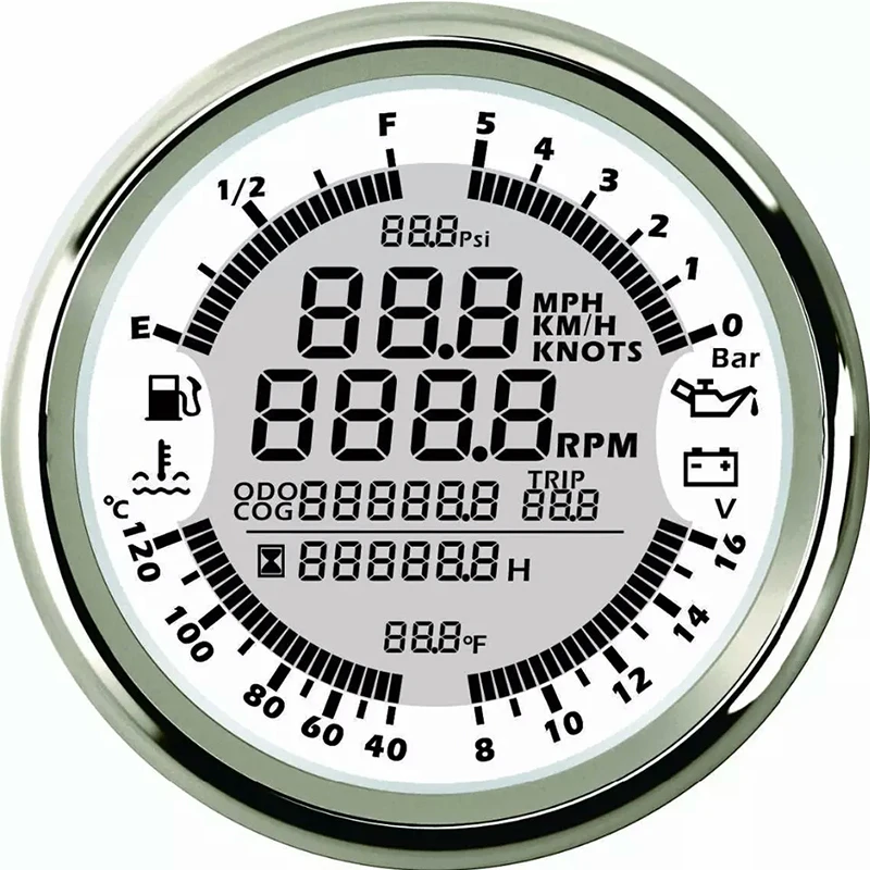 GPS спидометры для приборной панели измерители давления топлива и масла вольтметр