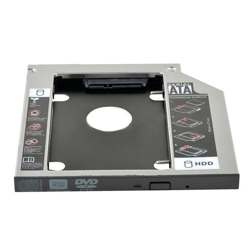 2nd 12.7 мм для SATA жесткий диск HDD SSD Оптический Bay Caddy адаптер лоток Lenovo G700 G710 заменить