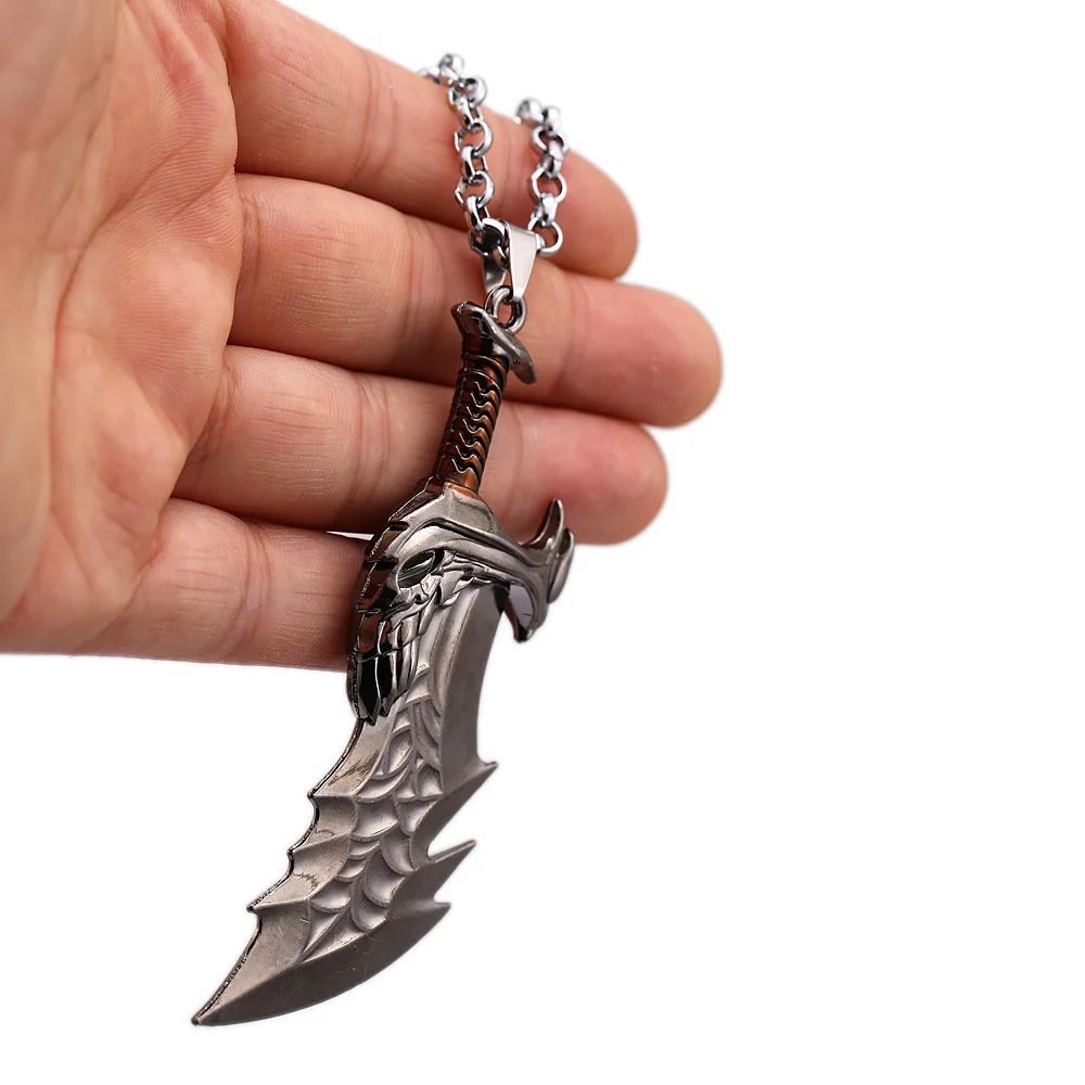 Новинка игровой кулон God Of War 4 Kratos Weapon колье с цепочкой Лезвия Хаоса ожерелья 3