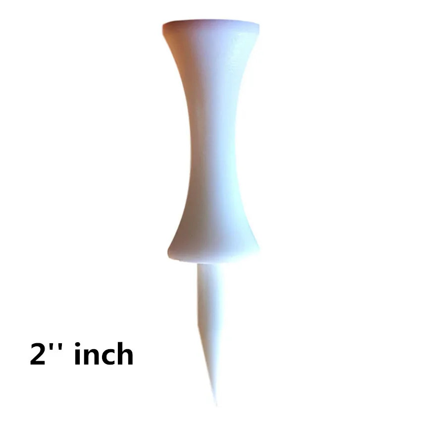 White-51mm 200 Count Ти для гольфа Пластик замок Тройник 24 50 100 200 рассчитывать 1 1/4 ''1 1/2'' 1 3/4 ''2'' дюймовый короткие удлиненные 6 цветов в упаковке P& P - Цвет: White-51mm 200 Count