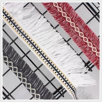 2 5cm3 2cm4 8cm width sewing decoration cotton fringe tassel trim thin lace cord braided sequin rhinestone ribbon