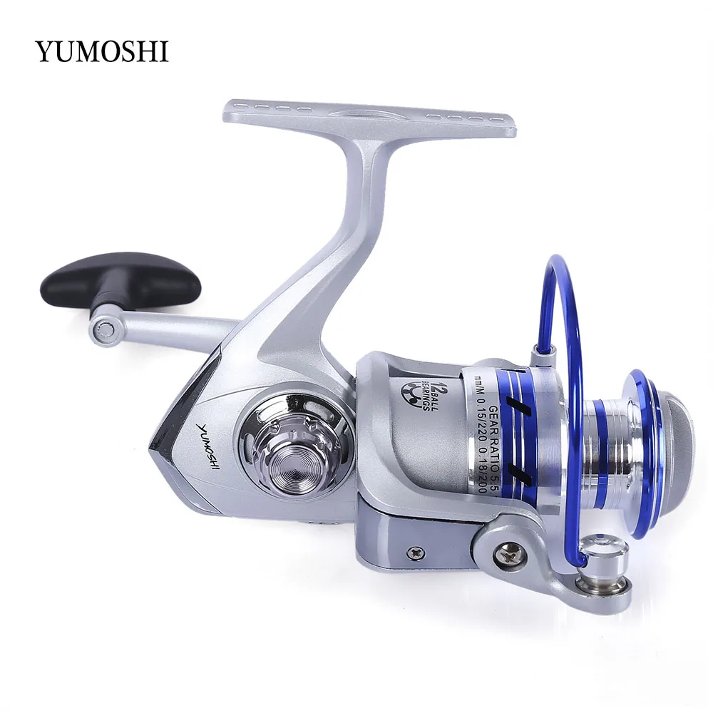YUMOSHI 12BB 5 5: 1 Передаточное отношение спиннинговая Рыболовная катушка EVA ручка