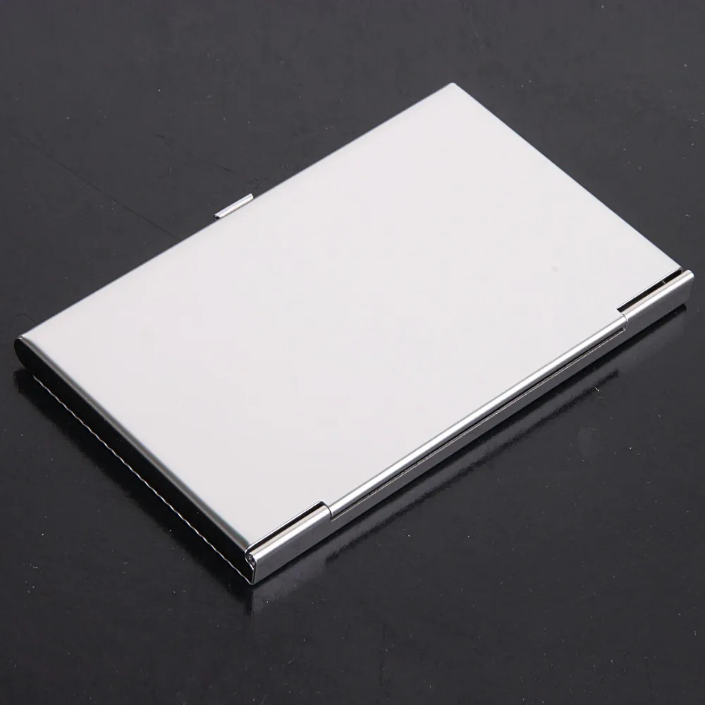 EASTNIGHTS whole sale10pcs/lot OEM make your logo line pattern metal Name Card Case Business Holder Promotion item NMS009 | Багаж и сумки