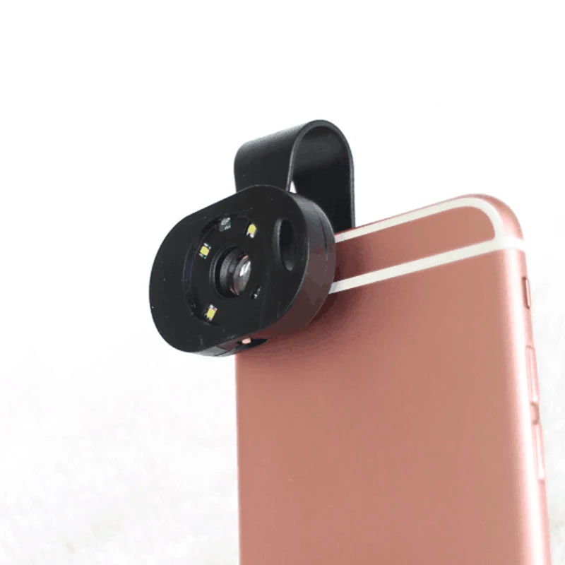 HD 120X микроскоп оптическая камера объектив телефона для iPhone 6 7 plus перезаряжаемая