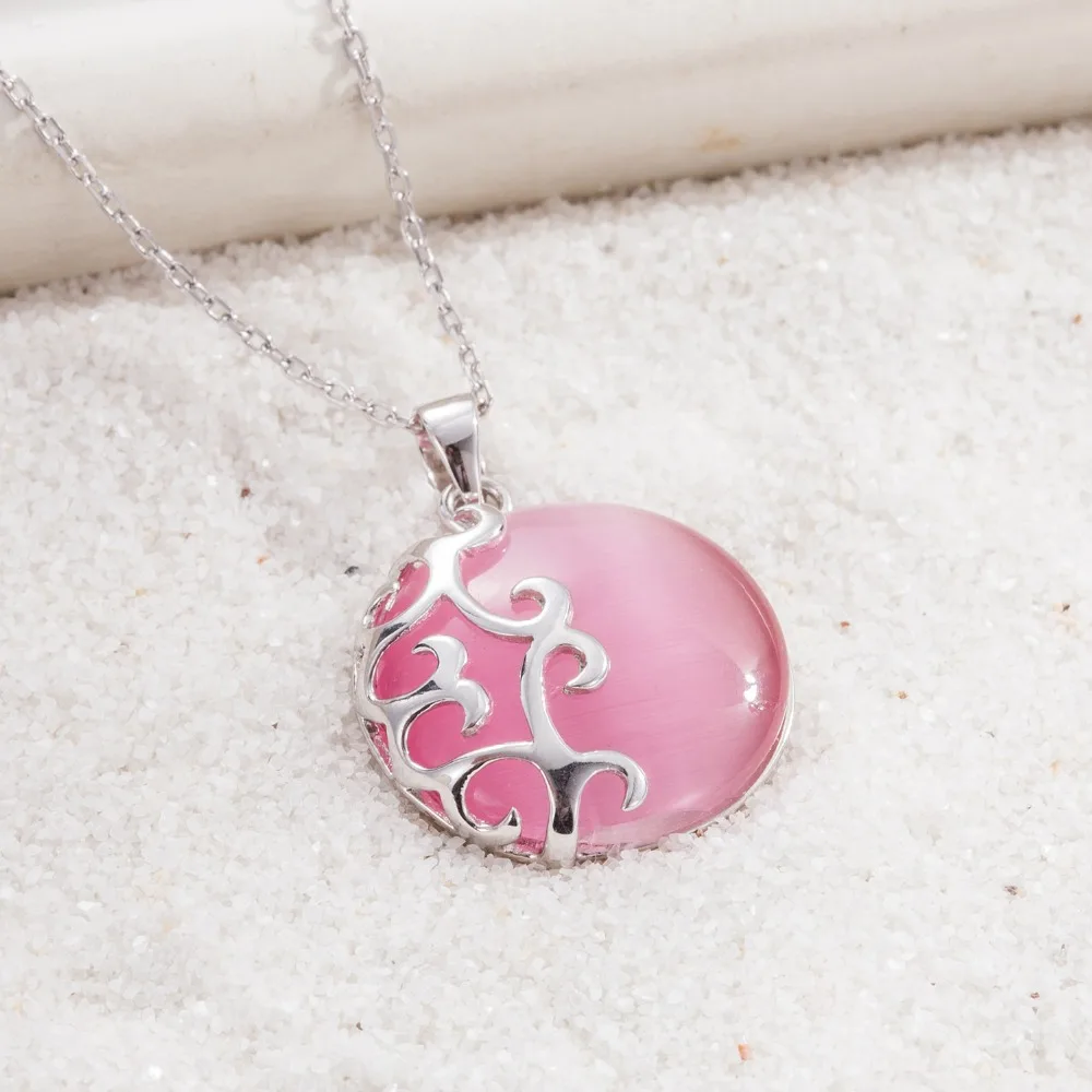 Ювелирные изделия из стерлингового серебра 925 пробы подвески с белым опалом 100%