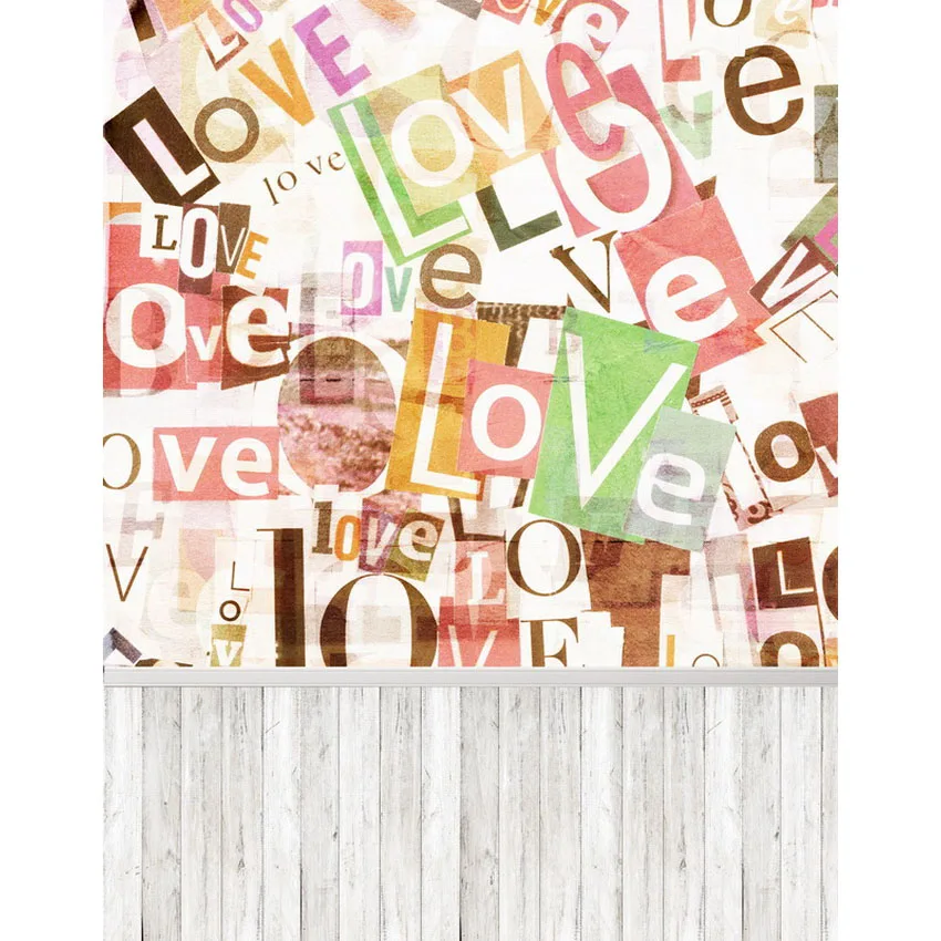 TR Виниловый фон для фотосъемки с компьютерной печатью Love Story Wall День Святого