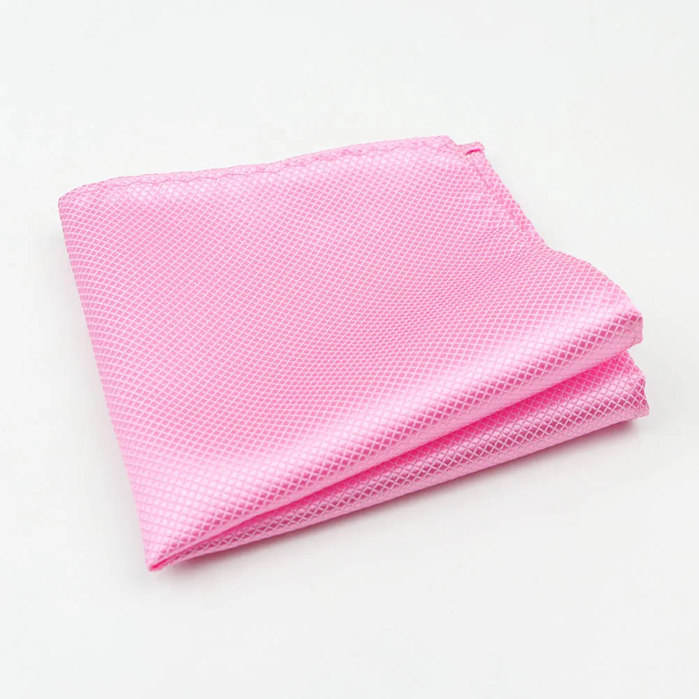 7 Твердые Hankie полиэстер высокое качество Карманный квадратный бизнес смокинг галстук для мужчин платок подарок аксессуар - Цвет: 7