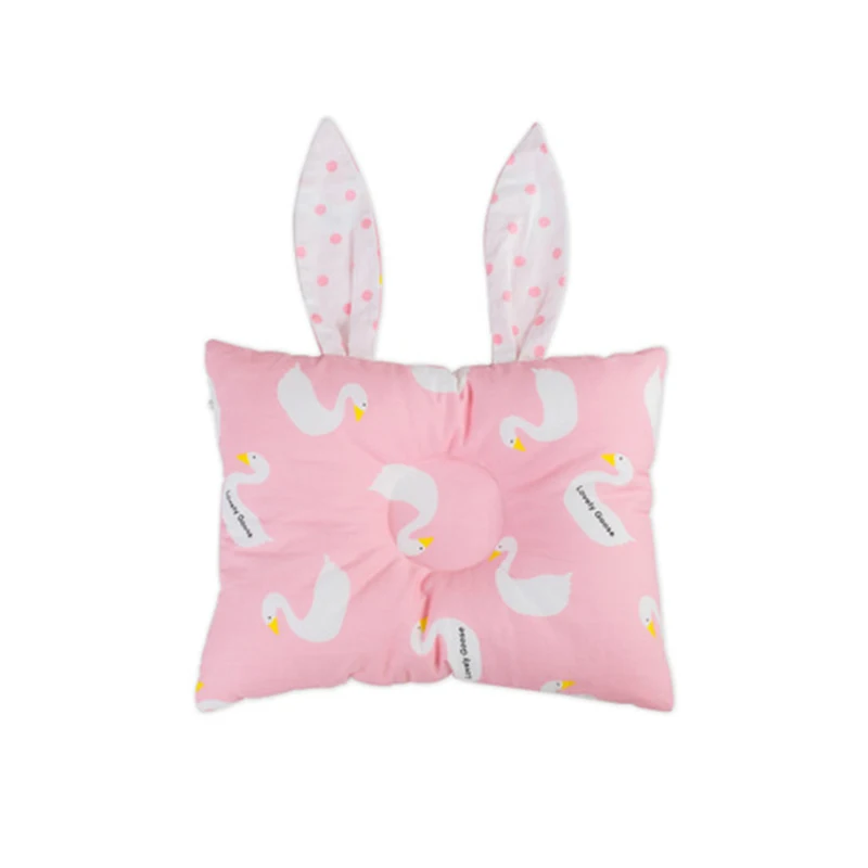 rabbit ears cotton baby pillow head protection newborn infant nursing room decor babykamer bed cushion | Мать и ребенок