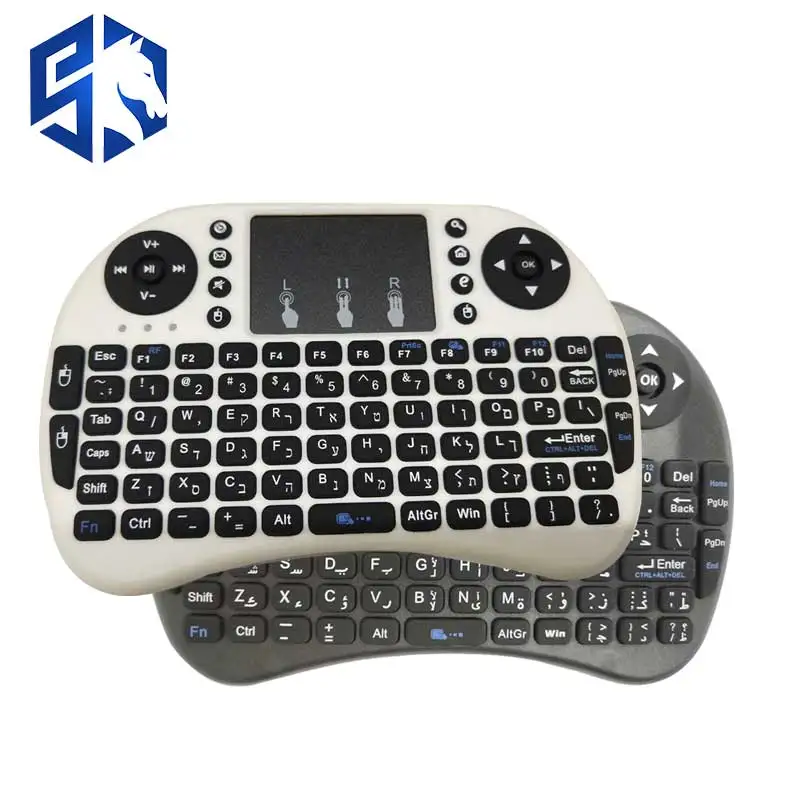 Smart tv BOX i8 версия Беспроводная клавиатура с литиевой батареей + 2 4 ГГц Air mouse Touchpad