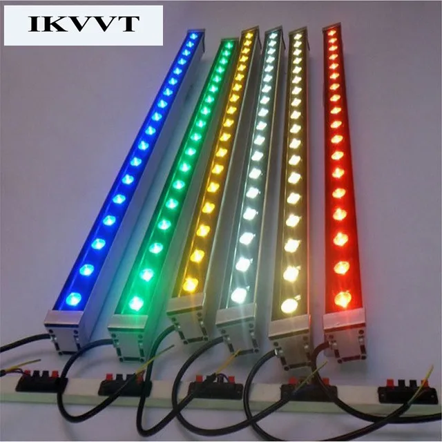 Ac85 265v ip67 водонепроницаемая светодиодная настенная шайба rgb dmx 36 Вт 5 шт. в партии
