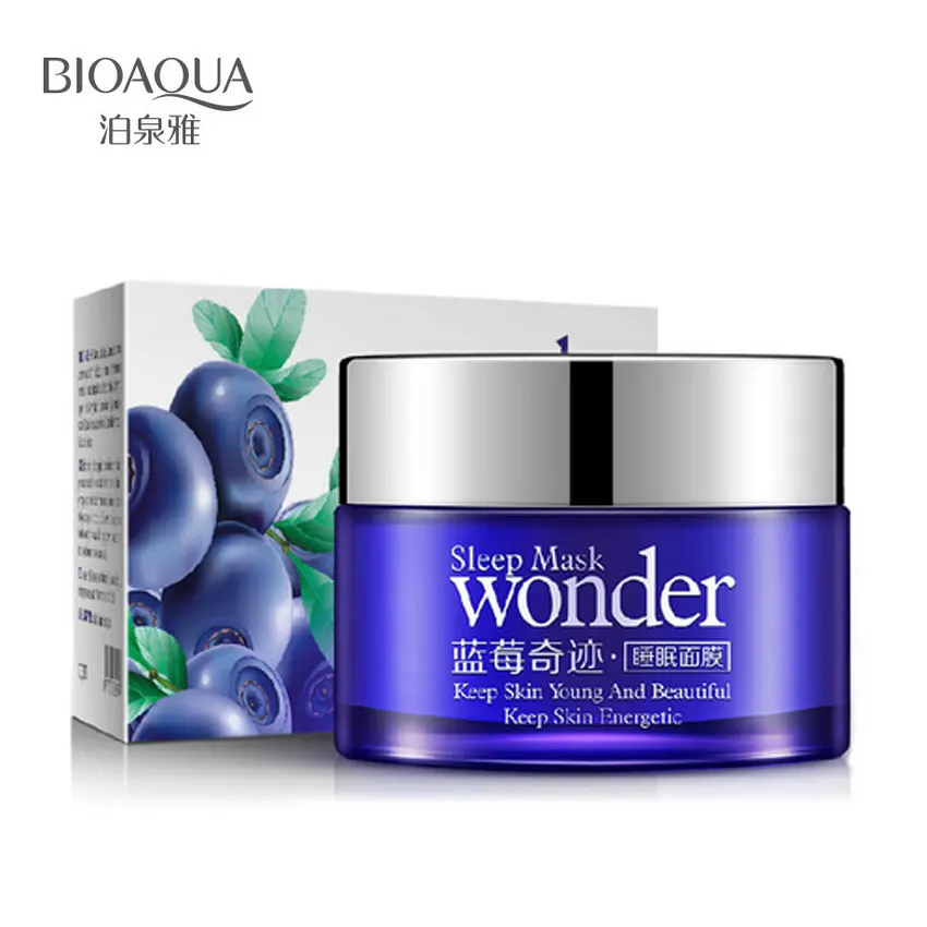 BIOAQUA Wonder, натуральная черника, маска для сна, для акне, для зимы, увлажняющая, контроль жирности, яркая кожа, сохраняет молодую красоту, энергия
