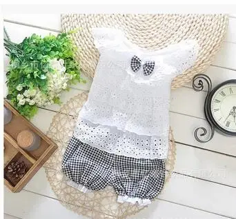 2 комплекта летней детской одежды для маленьких девочек От 1 до лет костюм в