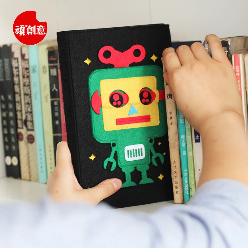 New High Quality Retro Robot Color Page Notepad Korean Lovely Cartoon Pattern Travel Notebook Diary Weekly Monthly Planner WZ | Канцтовары