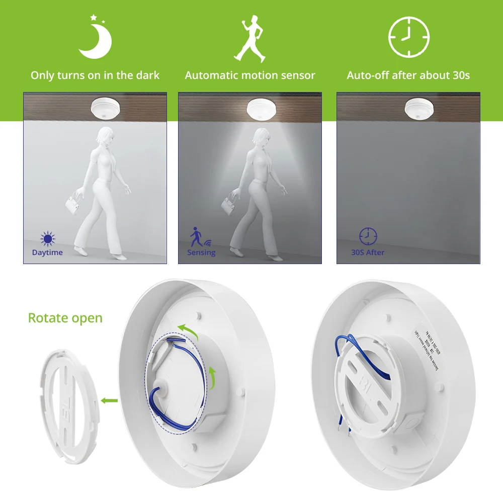 Влагостойкие PIR Беспроводной Ночной светильник с датчиком движения Сенсор ing